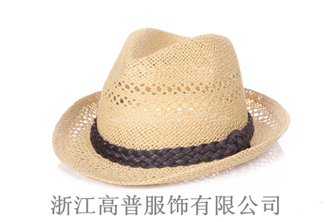男士爵士帽，样帽图由江浙沪帽子工厂提供