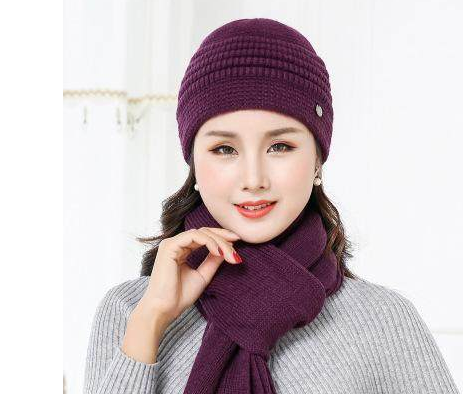 送给妈妈的毛线帽子