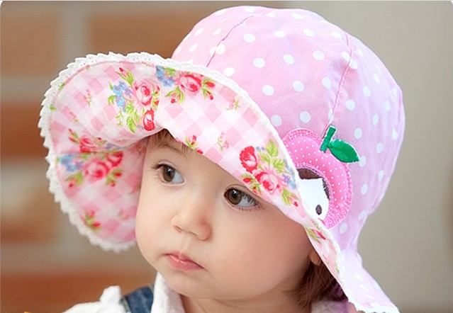 小孩戴的遮阳帽，可爱又防晒