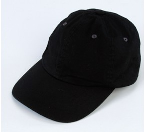 纯黑色的男式棒球帽