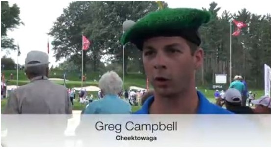 PGA锦标赛，高尔夫球上的帽子