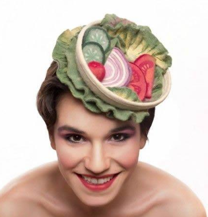 以色列艺术家的美食帽饰