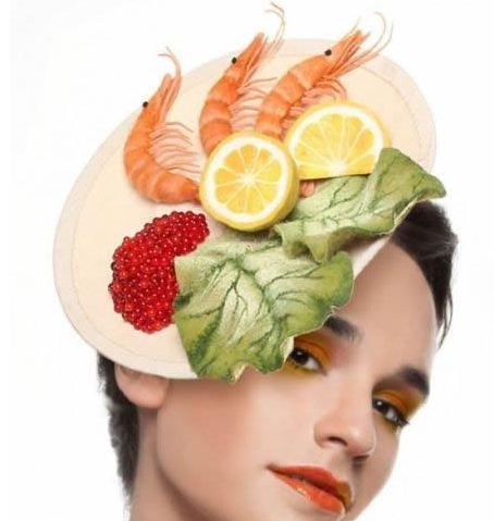 以色列艺术家的美食帽饰